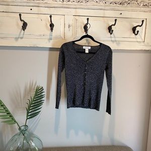 Petite Sophisticate Sparkly Cardigan